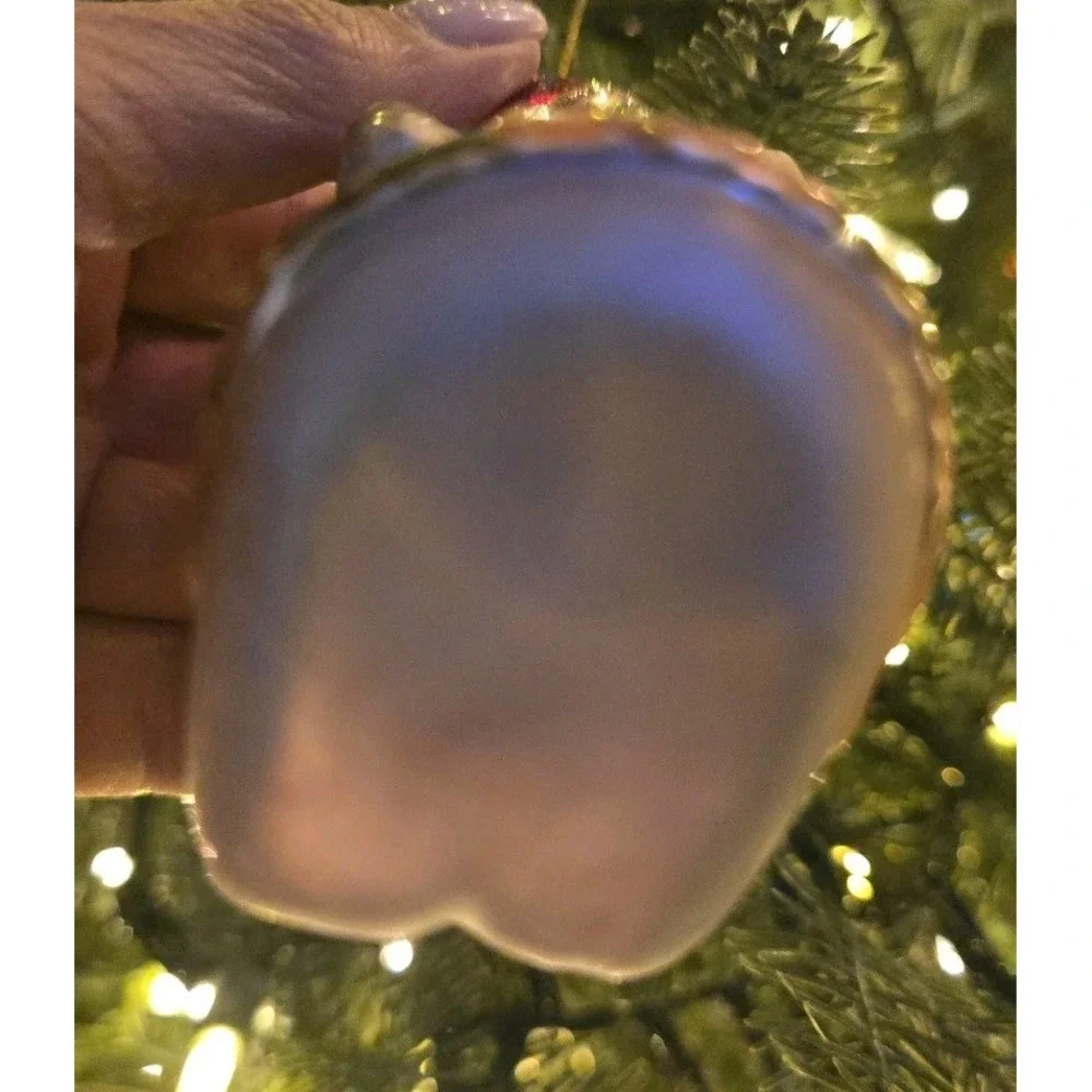 VTG‎ Lot Of 2 Christmas Glass Ornament Elephant Circus Style Ball Hat